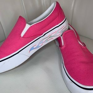 flame platform vans